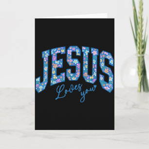 Carte Jésus vous aime, Bible Dieu Foi Église Chrétien