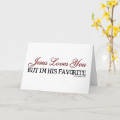 Carte Jésus Vous Aime Favorite (Fleur jaune)