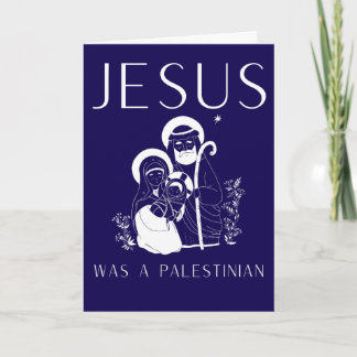 Carte Jesus Was A Palestinian Christmas Card Christian