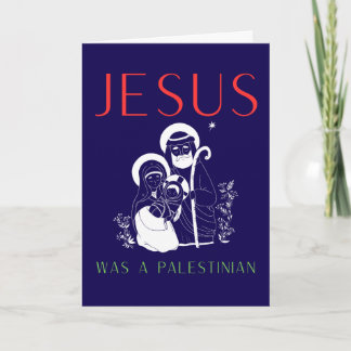 Carte Jesus Was A Palestinian Christmas Card Christian