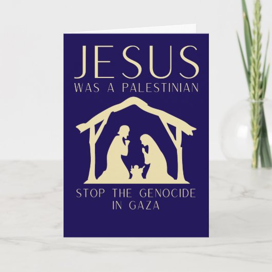Carte Jesus Was A Palestinian Christmas Gaza (Devant)