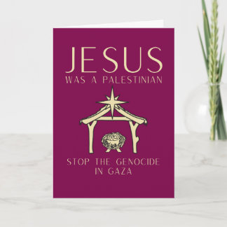 Carte Jesus Was Palestinian Christmas Gaza Human Rights