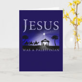 Carte Jesus Was Palestinian Christmas Orthodox Catholic (Fleur jaune)