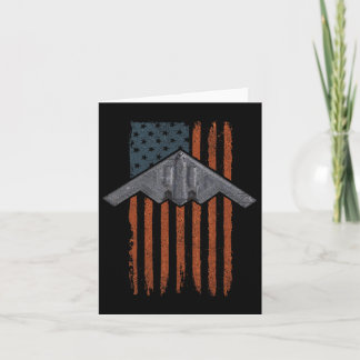 Carte Jet Fighter Et B-2 Spirit Bomber Patriotic Art 4t