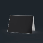 Carte Jet noir couleur solide<br><div class="desc">Jet noir couleur solide</div>