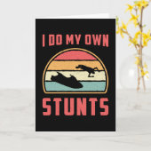 Carte Jet Ski Je Fais Mes Propres Stunts Jet Ski Eau Jet (Fleur jaune)