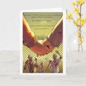 Carte J'étais amoureux à l'apocalypse de zombi (Fleur jaune)