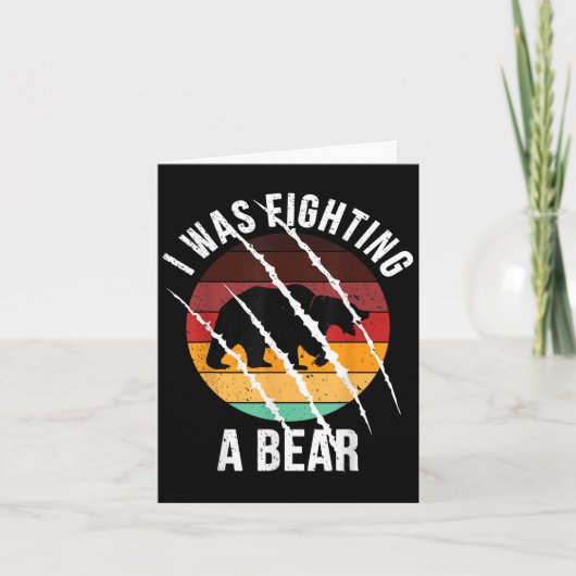Carte J'Étais En Train De Combattre Un Écrasage D'Ours D (Devant)