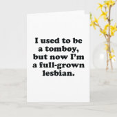 Carte J'étais un tomboy (Fleur jaune)