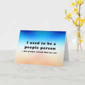 Carte J'étais une personne du peuple... (Fleur jaune)