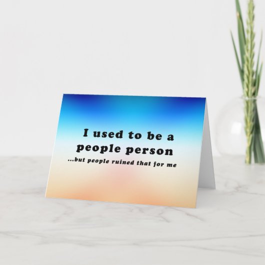 Carte J'étais une personne du peuple... (Devant)