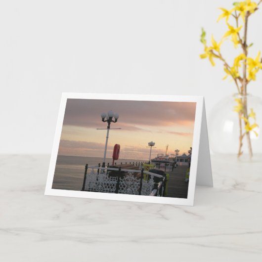 Carte Jetée de Brighton, Angleterre (Fleur jaune)