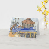 Carte Jetée de plage Redondo #2 (Fleur jaune)