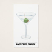 Carte jeton de la barre de billets du bon de boiss (Dos)