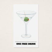 Carte jeton de la barre de billets du bon de boiss (Devant)