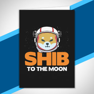 Carte Jeton Shib Shiba Inu Crypto Mème Pièce Moon Chien