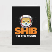 Carte Jeton Shib Shiba Inu Crypto Mème Pièce Moon Chien (Devant)