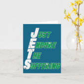 Carte Jets drôles endurent simplement le football souffr (Fleur jaune)
