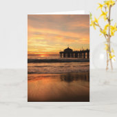 Carte Jetty au coucher du soleil (Fleur jaune)