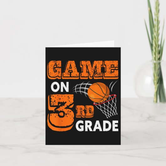 Carte Jeu 3e Grade Bysketbyll Byck To School Fun Gi (Devant)