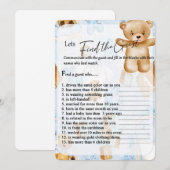 Carte Jeu à thème de l'ours Brown (Devant / Derrière)