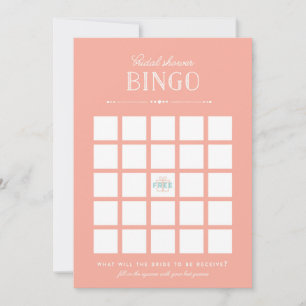 Carte Jeu de Baby Shower - Bingo