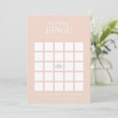 Carte Jeu de Baby Shower - Bingo (Debout devant)
