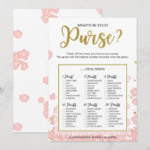 Carte Jeu de Baby Shower Mariage Qu'est-ce Qu'il y a Dan (Devant / Derrière)