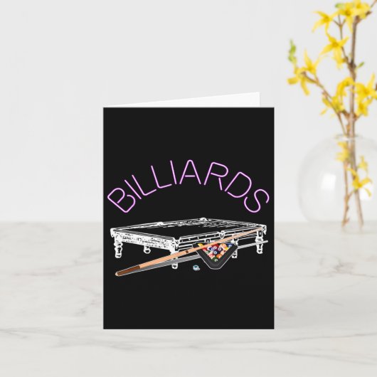 Carte Jeu de billard (Fleur jaune)