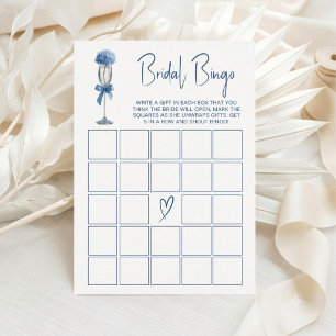 Carte Jeu de Bingo pour Baby Shower Mariage Fleur d'Hort