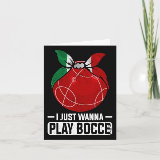 Carte Jeu de Bowling Italien Bocci Player Bocce Byll (Devant)