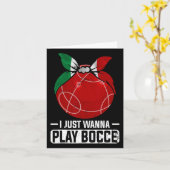 Carte Jeu de Bowling Italien Bocci Player Bocce Byll (Fleur jaune)