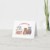 Carte Jeu de Chouette de la Saint-Valentin Faisons un pe (Devant)