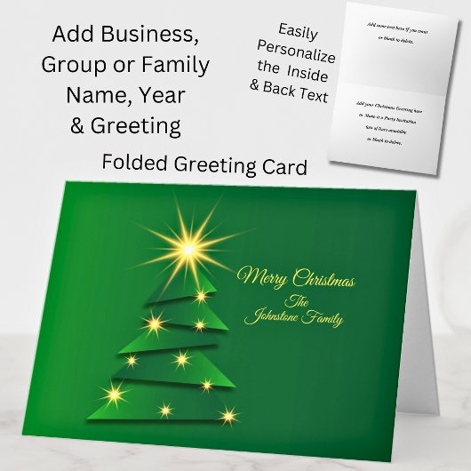 Carte Jeu de correspondances Green Christmas Tree Change