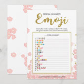 Carte Jeu de dictionnaire d'émoticônes pour la fête de m (Devant / Derrière)