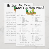 Carte Jeu de douche de mariée cactus rustique double fac (Devant / Derrière)