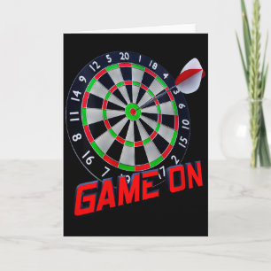 Carte Jeu de fléchettes pour femmes - Col en V rouge et 