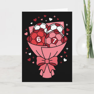 Carte Jeu de foot de la Saint-Valentin Amour pour footba
