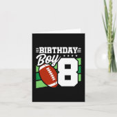 Carte Jeu de football 8 ans Thème 8ème anniversaire Garç (Devant)