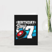 Carte Jeu de hockey 7 ans Thème 7ème anniversaire garçon (Devant)