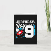 Carte Jeu de hockey de 9 ans Thème 9e anniversaire garço (Devant)