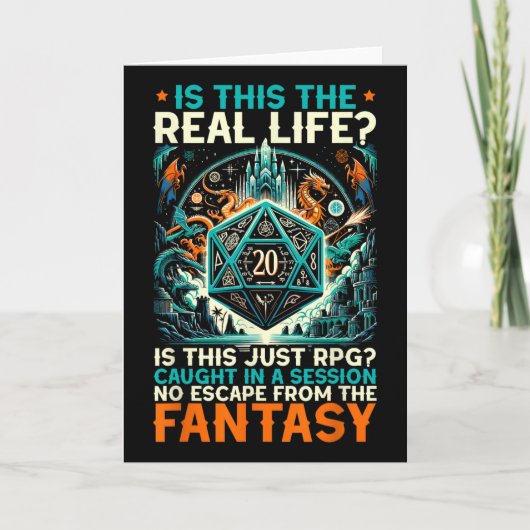 Carte Jeu de rôle Rpg Master D20 Tabletop Drôle Rp (Devant)