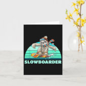 Carte Jeu de snowboard Slowboarder (Fleur jaune)