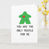 Carte Jeu de société Green Meeple Saint Valentin (Fleur jaune)