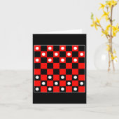 Carte Jeu de tableau de contrôle noir et rouge Hal (Fleur jaune)