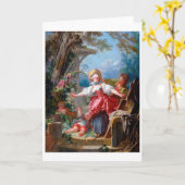 Carte Jeu de Tag, Fragonard (Fleur jaune)