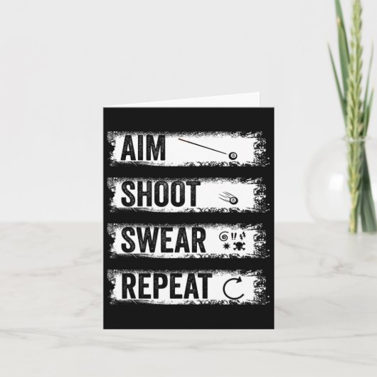 Carte Jeu de tir de but Répéter Funny Billiards Pool à 8 (Devant)