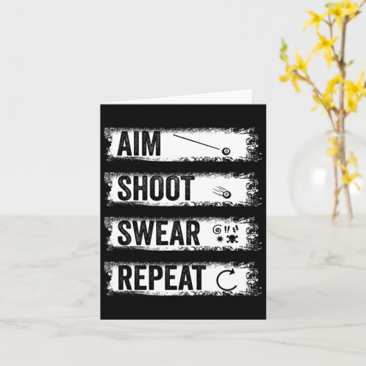 Carte Jeu de tir de but Répéter Funny Billiards Pool à 8 (Fleur jaune)