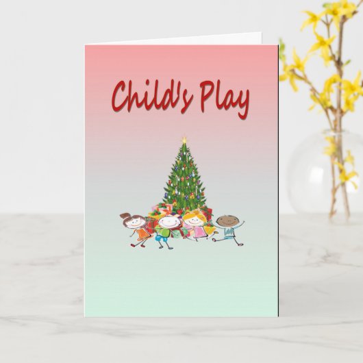 Carte Jeu d'enfant (Fleur jaune)