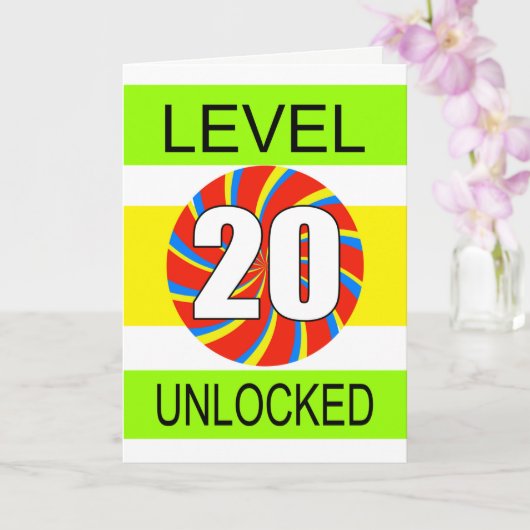 Carte Jeu d'ordinateur 20e anniversaire (Orchidée)